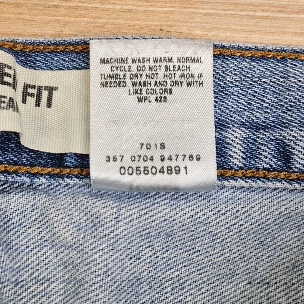 Vintage Y2K Levi 550 Jeans Mens 34x30 Fit 32x29 Blue Relaxed Fit Denim Pants
